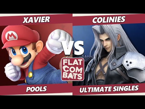Flat Combats 5 Pools - Xavier (Mario) Vs. Colinies (Sephiroth) SSBU Smash Ultimate