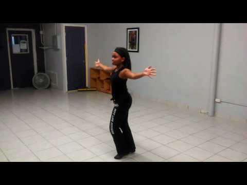 Beginner Majorette Audition Choreography from the front