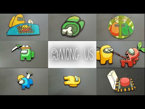 AMONG US PANCAKE ART - Imposter, Discussion, Victim, Emergency