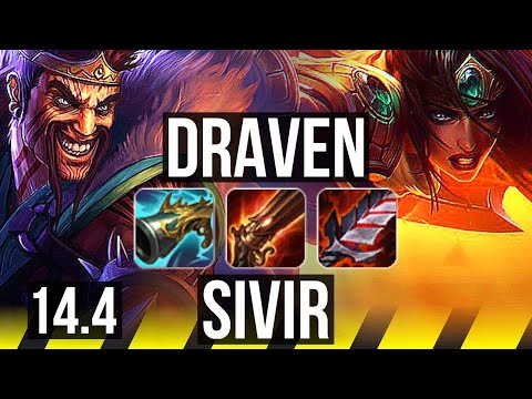 DRAVEN & Maokai vs SIVIR & Senna (ADC) | Rank 8 Draven | TR Challenger | 14.4