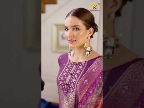 Rashi Sringaar Pure Muslin Jacquard Wholesale Salwar Suit Catalog – product video thumbnail