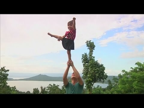 The cheerleading toddler taking the internet by storm