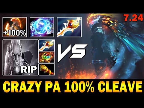 PA DIVINE RAPIER vs APEX Phantom Lancer Late Game - Cleave vs Illusion 7.24 Dota 2 Gameplay