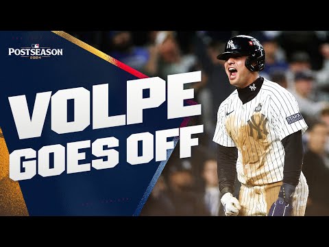 HUGE NIGHT for Anthony Volpe in World Series Game 4! (Grand Slam, 2 SB) 🔥
