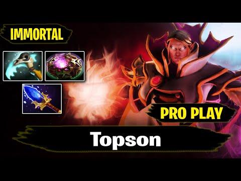 Invoker 7.28 Pro Gameplay by OG.Topson | IMMORTAL Rank Dota 2 7.28 Gameplay