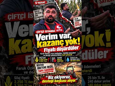 Yozgat'ta çiftçi tepkisi: “Çiftçiyiz diye üstümüze gelinmesin” #Yozgat #Çiftçi #Tarım