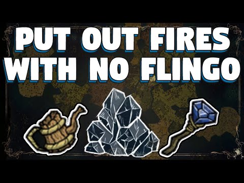 How to put fires out with Ice in Don't Starve Together - Put fires out without a flingo in DST
