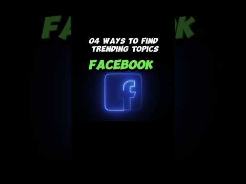 how to find trending topics and hashtags on Facebook ❔ 📈🔥