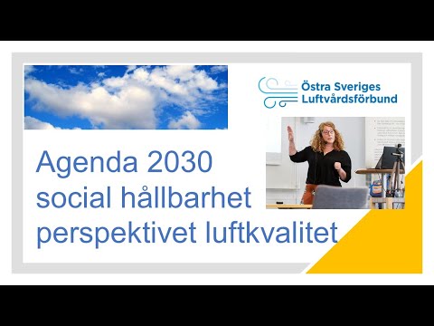 Social hållbarhet med perspektivet luftkvalitet, Regionala Luftvårdsdagen 2020 video thumbnail.