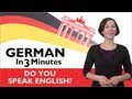 Learn German - German in Three Minutes - Do You Speak English?