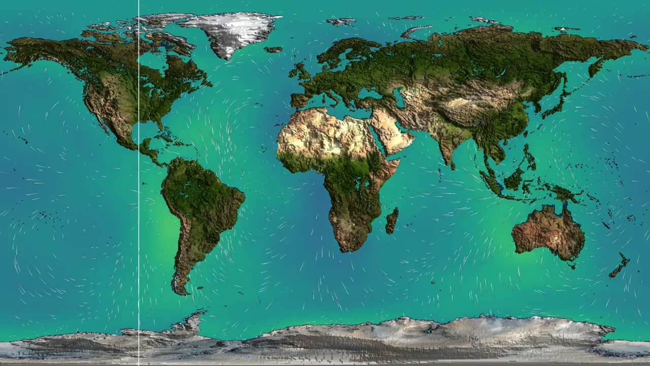 A tide simulation with a more realistic lunar forcing