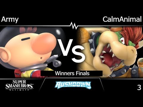 Rushdown 3 - GBSG | Army (Olimar) vs CalmAnimal (Bowser) Winners Finals - SSBU