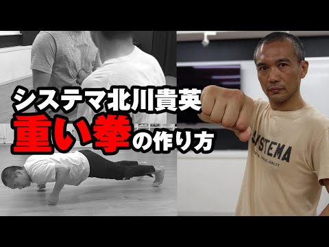 【システマ式寸勁】「重い拳とショートパンチの作り方」大公開!　システマ東京・北川貴英　Russian martial arts SYSTEMA  How to make “HEAVY FIST”?