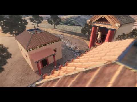 Dentro un piccolo borgo etrusco (ricostruzione ipotetica)