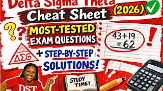 Delta Sigma Theta Cheat Sheet (2026) ✅ Most-Tested Exam Questions + Step-by-Step Solutions