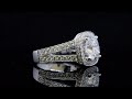 Halo Underside Pave Diamond Split Shank Ring