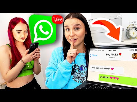 Schwester HEIMLICH beobachten 🤫💖 durch iPhone ! (Teil 5) - Celina