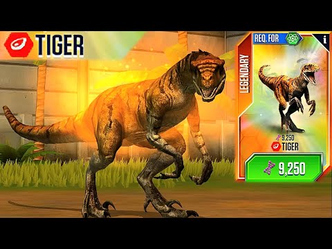 NEW UNLOCK TIGER MAX X3 LEVEL 40 | JURASSIC WORLD THE GAME
