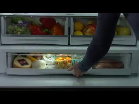 Full-Width Temperature Controlled Drawer with Colored LED Lights