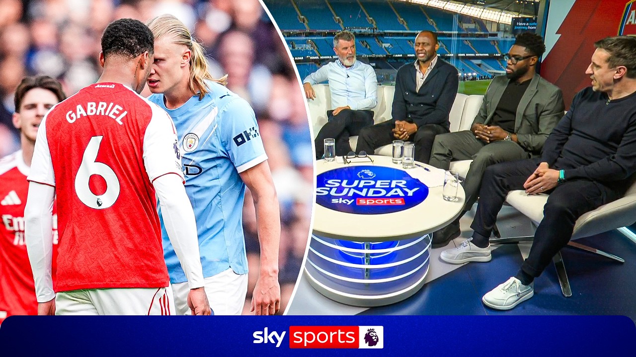 "I enjoyed that battle" 🔥 | Keane, Vieira, Richards & Neville ANALYSE Man City 2-1 Arsenal