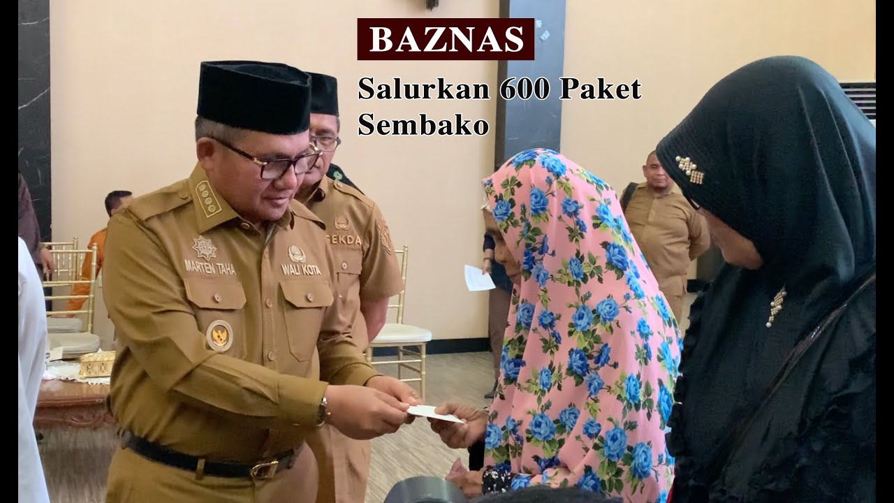 Baznas Gorontalo Salurkan 600 Paket Sembako Kepada Fuqara Wal Masakin
