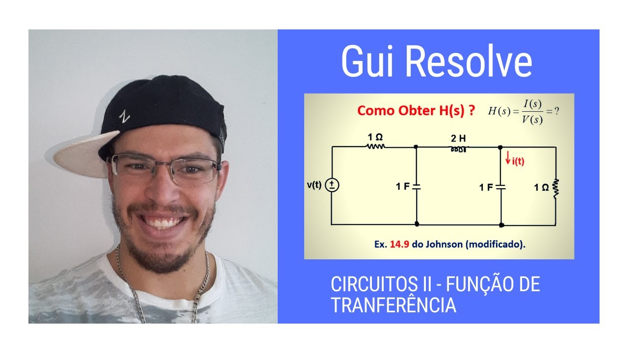 Gui Resolve - EXERCÍCIO DE CIRCUITOS II -  FUNÇÃO DE TRANSFERÊNCIA DE UM CIRCUITO RLC