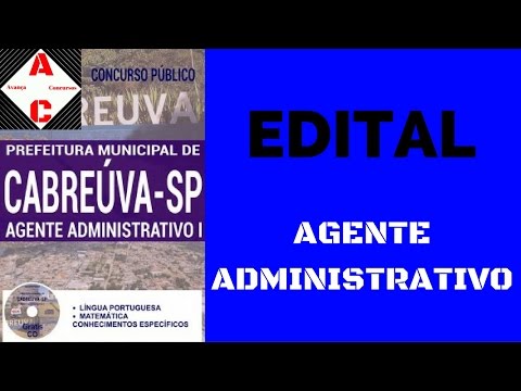 Edital Concurso Cabreúva-SP 2017 - Agente Administrativo