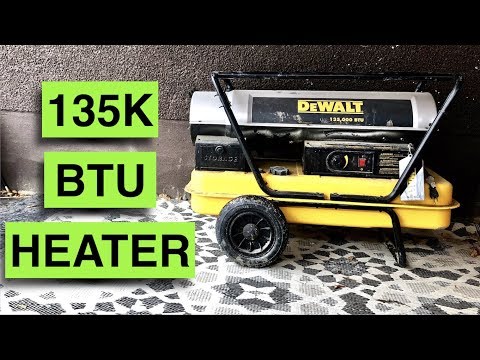 Portable Diesel Heater! Dewalt 135,000 BTU REVIEW - DXH215HD
