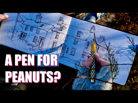 Is the Esterbrook Estie Charlie Brown Worth It? Urban sketching with Peanuts Pen and wash in Winter