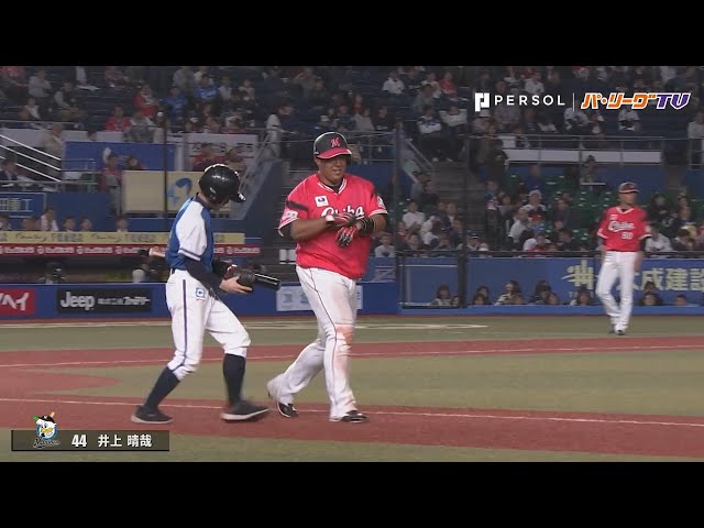 マリーンズ・井上 急かされると上手く脱げない…