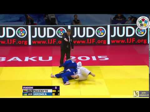 Judo 2015 Grand Slam Baku: Pakenyte (LTU) - Iaromka (UKR) [+78kg] final