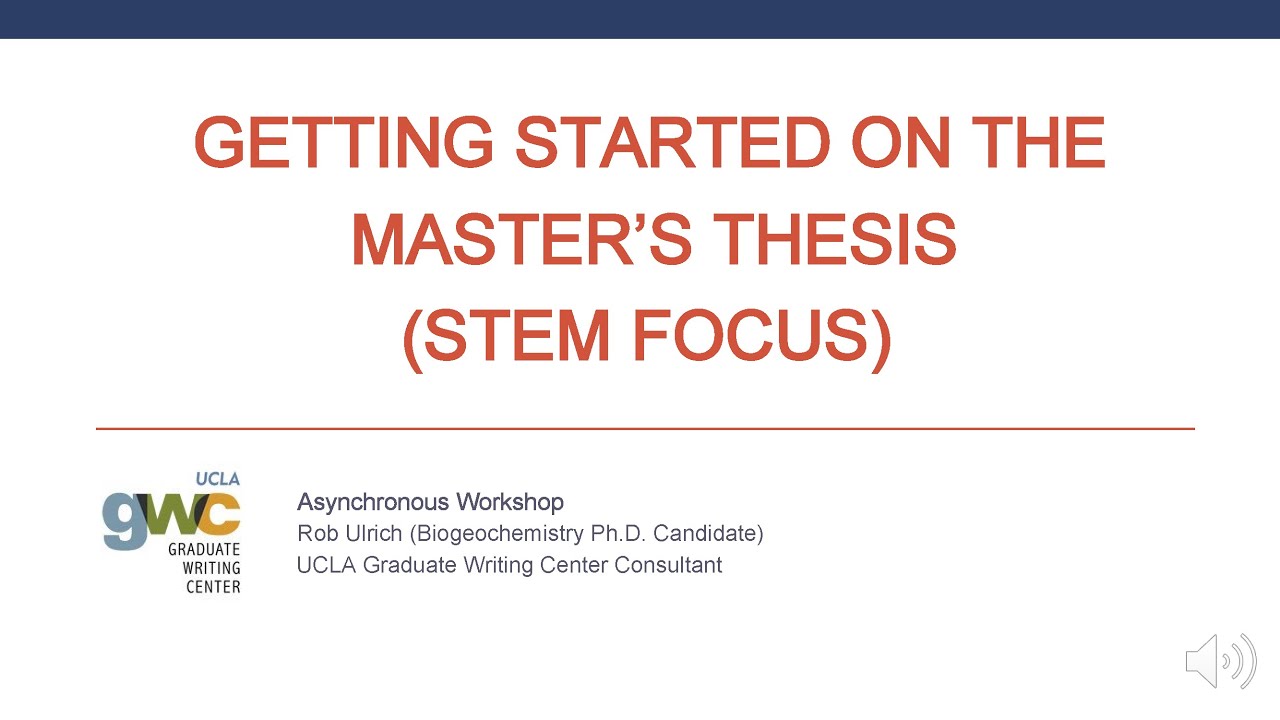 Master's Thesis (STEM Focus)