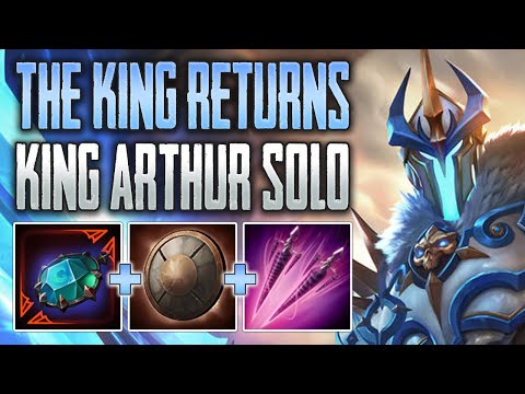 IS KING ARTHUR GOOD AGAIN!? King Arthur Solo Gameplay (SMITE Ranked Conquest)