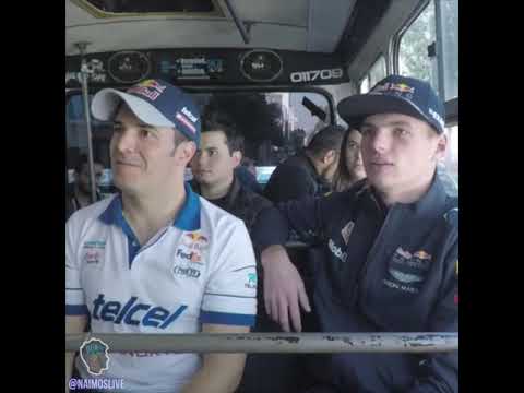 Max Verstapen de paseo en un pesero (CDMX)...