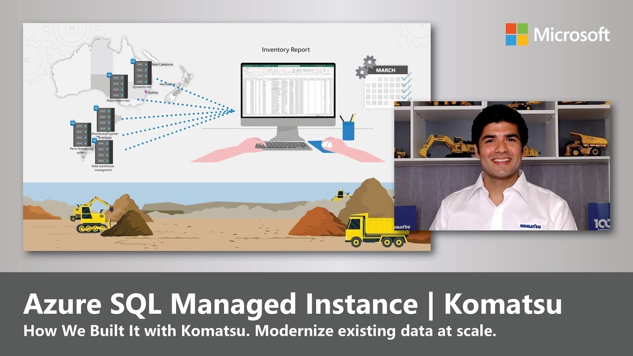 Consolidate data to one source with Azure SQL Managed Instance | Komatsu