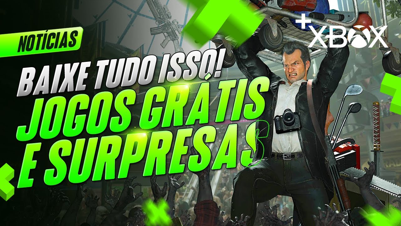 NÂO TEM SOSSÊGO! O XBOX TÁ RECHEADO de JOGOS GRÁTIS PARA VOCÊ BAIXAR e UMA SURPRESA!