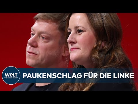 DIE LINKE AM ABRGUND:  Linken-Vorsitzenden Janine Wissler und Martin Schirdewan schmeißen hin