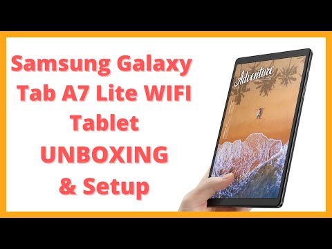Samsung Galaxy Tab A7 Lite WIFI Unboxing and Setup