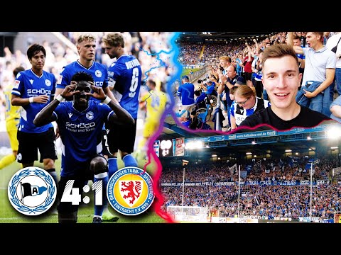 BIELEFELD vs BRAUNSCHWEIG 4:1 Stadion Vlog 🔥 Ex-Schalker sorgen für den ersten Sieg!