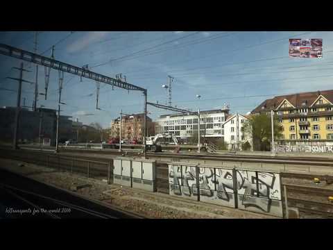 Traveling in Swiss Trains SBB CFF FFS -Zurich to Basel-