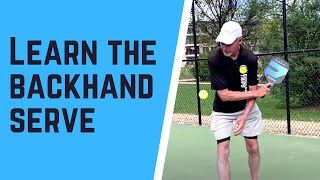 How to Hit a Backhand Pickleball Serve - Scott Moore Pickleball