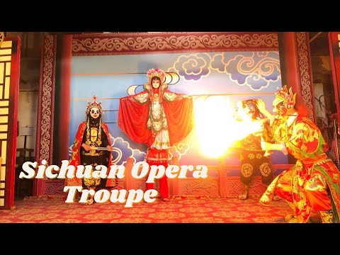 Trupe de ópera de Sanhua - uma trupe de ópera folclórica de Sichuan escondida na movimentada cidade |Guia de viagem de Chengdu 4K