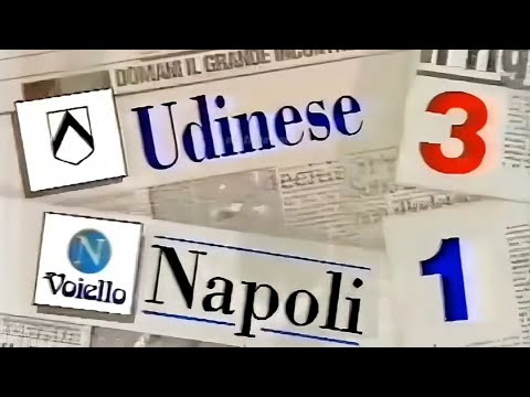 Udinese-Napoli 3:1, 1993/94 - Domenica Sportiva (doppietta di Marco Branca)