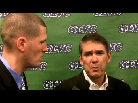 2013 GLVC Tourney:  Drury's Steve Hesser, Alex Hall, Brandon Lockhart