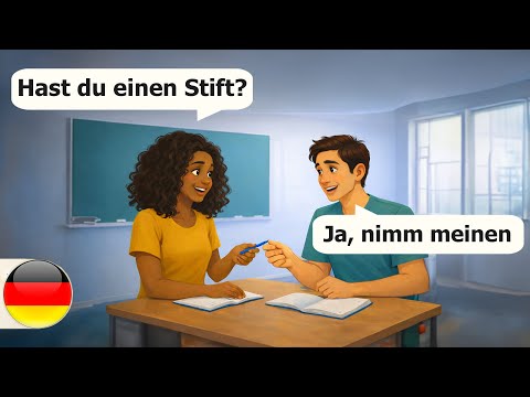 Start Learning German through Dialogues (A1-A2) 10 German Dialogues at the University