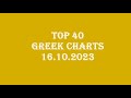 TOP 40 Greek Songs Greek Charts 16 Oct 2023