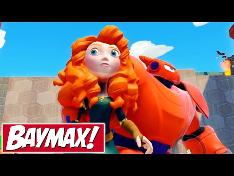 Baymax Disney Infinity | Merida vs Venom and The Hulk | Big Hero 6 - Balloon Man
