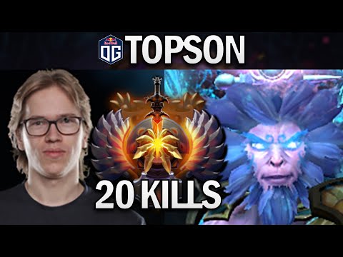 OG.TOPSON MONKEY KING WITH 20 KILLS & SILVEREDGE - DOTA 2 7.27 GAMEPLAY