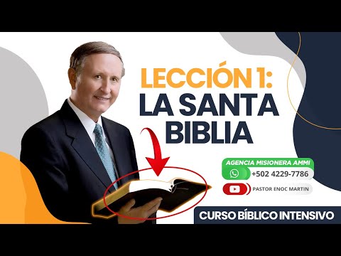 🔵 LECCIÓN 1: La Santa BIBLIA | Curso Bíblico Intensivo | El Testimonio de Jesús