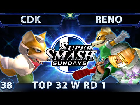 SSS 38 - SSBM-T CDK (Fox) Vs. Reno (Sheik,/Fox) Top 32 Winners Round 1 - Smash Melee
